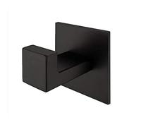 Celbom Ganchos Adhesivos Para Pared Acero Inoxidable Gancho Para Toallas de Baño Para Baño y Cocina Sin Agujeros Cuadrado Negro