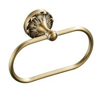 Celbon - Soporte de Toalla Ovalado Antiguo de Latón, Colgador Montado en la Pared para Baño (Cepillo para Polvo de Bronce)