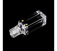 Celda de cubeta de cuarzo con tapa de rosca: longitud de paso de 10 mm, volumen de 350 ul/400 ul/600 ul, hendidura de 1/2/3 mm((01)350ul slit 1mm)