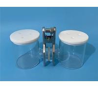 Celda electrolítica de membrana tipo H sin sellar, reemplazable, de vidrio de borosilicato alto, capacidad de 20 a 500 ml(500ml-500ml)