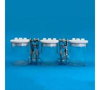 Celda electrolítica sellada - Cuerpo de vidrio de borosilicato, resistente a ácidos y álcalis, capacidad de 30 a 500 ml(200-200-200ml)