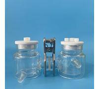 Celda electrolítica sellada de doble capa tipo H con control de temperatura - Capacidad de 50 a 300 ml - Sistema de reactor de vidrio de borosilicato(50ml-50ml)