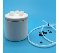 Celda electrolítica sellada de PTFE con tres electrodos y de dos orificios for electroquímica profesional(250ml)