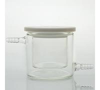 Celda electroquímica sin sellar con tanque de vidrio de borosilicato de alta pureza, capacidad de 20 a 1000 ml, 3 orificios for electrodos (6 mm de diámetro)(300ml)