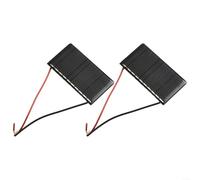 Celdas solares portátiles de 5 V y 60 mA, para proyectos de cargador solar de bricolaje, mini paneles compactos para electrónica pequeña y energía sostenible (5 piezas)