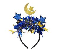 Celebra Eid con estilos con esta cómoda y resistente diadema con estrellas y media luna de uso diario, elegantes trajes de PVC