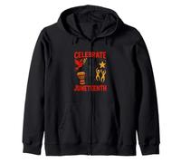Celebra el mes de junio de la historia negra africana vintage Sudadera con Capucha