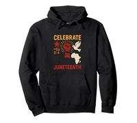 Celebra el mes de junio de la historia negra africana vintage Sudadera con Capucha