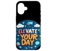 Celebra el optimismo con Este Atuendo de diseño Elevate Your Day Carcasa para iPhone 16