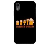 Celebra la diversidad de vasos de cerveza Craft Brew cita divertida Carcasa para iPhone XR