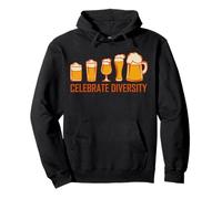 Celebra la diversidad de vasos de cerveza Craft Brew cita divertida Sudadera con Capucha