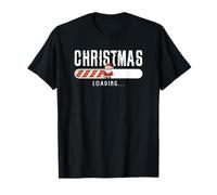 Celebra la Navidad Cargando Santa Vacaciones Invierno Festivo Diversión Camiseta