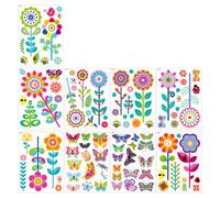 Celebra la primavera, amplia aplicación. Los adhesivos para ventanas de primavera adornan tu mundo con una decoración removible y sin residu