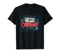 Celebra la Temporada con un discurso Festivo de Hello Christmas Camiseta