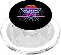 Celebra Las Vibraciones de 1985 con Estilo Retro de los años 80 para 40 cumpleaños PopSockets PopGrip para MagSafe