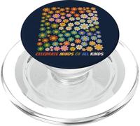 Celebra Mentes De Todo Tipo Flores Conciencia Autismo PopSockets PopGrip para MagSafe