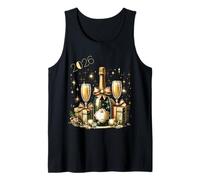 Celebración de Año Nuevo Champagne 2026 Camiseta sin Mangas