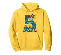 Celebración de cumpleaños de Five Years of Awesome: Dino Adventure Sudadera con Capucha, Unisex para Adultos, Limón, S