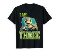 Celebración de cumpleaños I Am Three Turtle Lover Camiseta