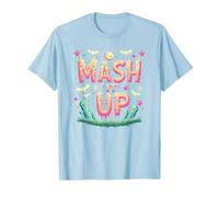 Celebración de Halloween Espeluznante y Divertida de Monster Mash It Up Camiseta, Hombre, Azul Bebé, S