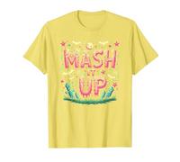 Celebración de Halloween Espeluznante y Divertida de Monster Mash It Up Camiseta, Hombre, Limón, S