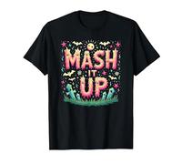 Celebración de Halloween Espeluznante y Divertida de Monster Mash It Up Camiseta, Hombre, Negro, 5XL