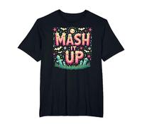 Celebración de Halloween Espeluznante y Divertida de Monster Mash It Up Camiseta, Hombre Tallas Grandes, Negro, 2X Alto