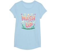 Celebración de Halloween Espeluznante y Divertida de Monster Mash It Up Camiseta, Niñas, Azul Bebé, Pequeña