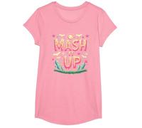 Celebración de Halloween Espeluznante y Divertida de Monster Mash It Up Camiseta, Niñas, Rosado, Pequeña