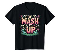 Celebración de Halloween Espeluznante y Divertida de Monster Mash It Up Camiseta, Niños, Negro, 2 años