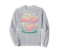 Celebración de Halloween Espeluznante y Divertida de Monster Mash It Up Sudadera, Unisex para Adultos, Gris Jaspeado, L