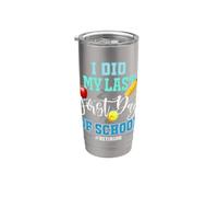 Celebración de jubilación de maestro de mi último primer día de escuela Vaso térmico de acero inoxidable de doble pared