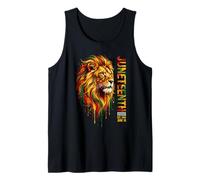 Celebración de la Emancipación del León de la Libertad de Juneteenth Camiseta sin Mangas