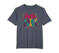 Celebración de la Escuela del Primer día de Quinto Grado para niñas Camiseta, Hombre Tallas Grandes, Azul Jaspeado, 4X Alto