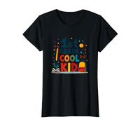 Celebración de la Escuela para niños de Primer Grado para jóvenes Estudiantes Camiseta, Mujer, Negro, S