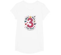 Celebración de la Fiesta de cumpleaños de Young Wild y Three Camiseta, Niñas, Blanco, Mediano