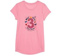 Celebración de la Fiesta de cumpleaños de Young Wild y Three Camiseta, Niñas, Rosado, Pequeña