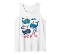 Celebración de la Fiesta de Las Ballenas Felices Animal del océ Camiseta sin Mangas