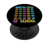 Celebración de Las Marcas Coloridas del Centenario del día Escolar PopSockets PopGrip Adhesivo
