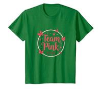 Celebración de Mariposas para Baby Shower Team Pink It's a Girl Camiseta, Niños, Verde Kelly, 4 años