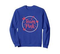 Celebración de Mariposas para Baby Shower Team Pink It's a Girl Sudadera, Unisex para Adultos, Azul Real, XL
