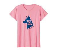 Celebración de Mascotas con Cita para Amantes de los Perros Best in Show Camiseta, Mujer, Rosado, 3XL