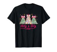 Celebración de Navidad Holly and Jolly Camiseta