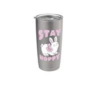 Celebración de Pascua de conejito lindo Stay Hoppy Vaso térmico de acero inoxidable de doble pared