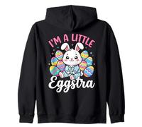 Celebración del Conejo del Huevo del día de Pascua I'm A Little Eggstra Sudadera con Capucha
