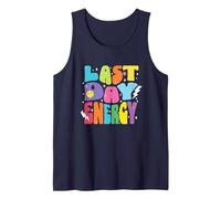 Celebración del Fin de Clases con Letras Coloridas de Camiseta sin Mangas