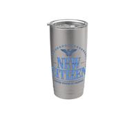 Celebración del Nuevo Ciudadano Americano Vaso térmico de acero inoxidable de doble pared