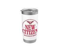 Celebración del Nuevo Ciudadano Americano Vaso térmico de acero inoxidable de doble pared