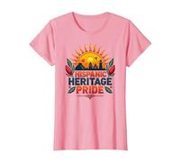Celebración del Orgullo Cultural de los Hombres del Mes de la Herencia hispana Camiseta, Mujer, Rosado, L