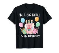 Celebración Divertida de cumpleaños con Texto en inglés I'm A Big Deal It's My Birthday Camiseta
